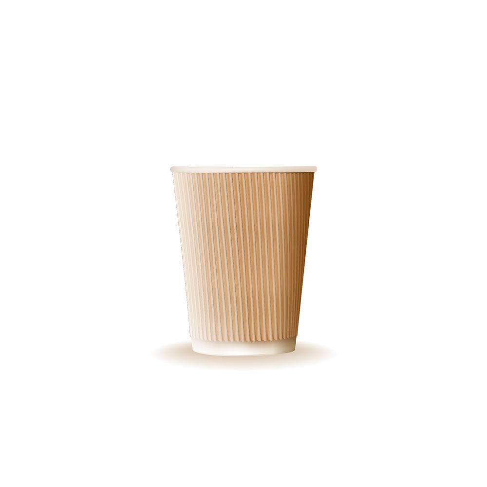8oz Ripple Wall Karton Bardak