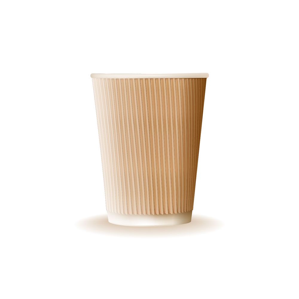 14oz Ripple Wall Karton Bardak